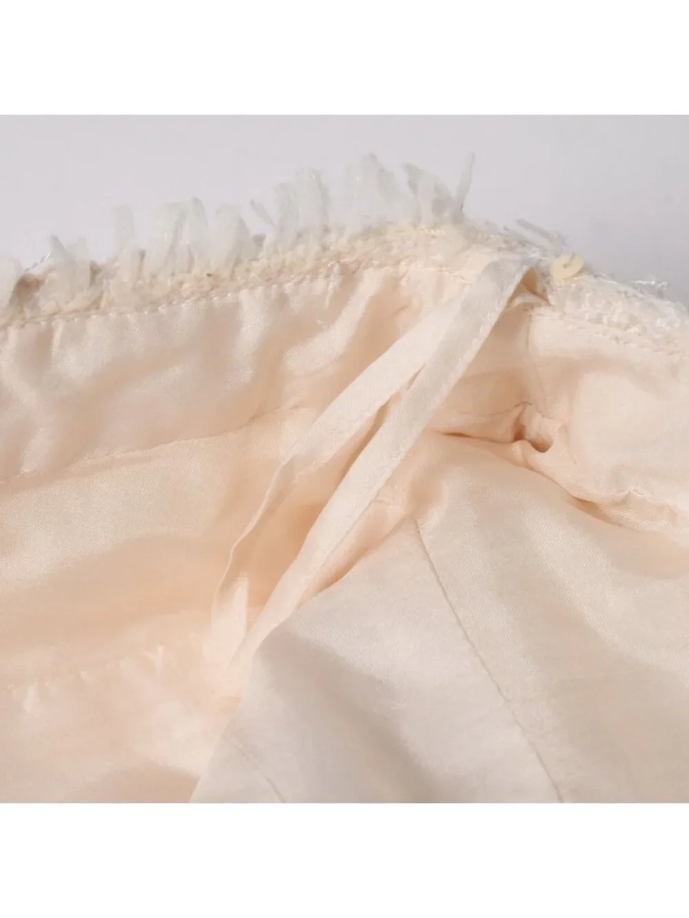 Chanel Skirt Tweed Sequin CC Logo White